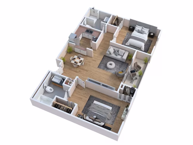 Two Bedroom - Clover 309 floor plan